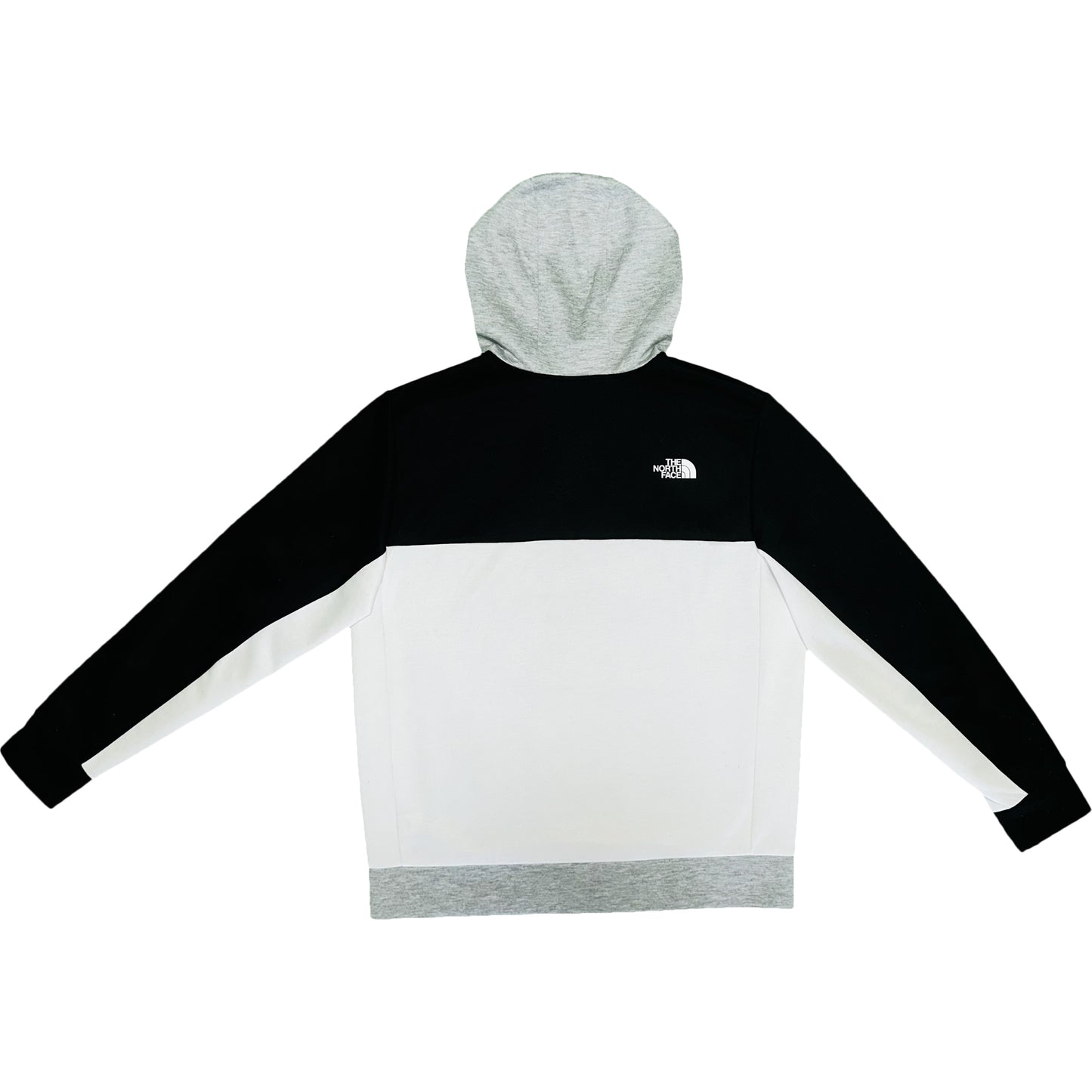 North Face Grey and Black Hoodie- size L