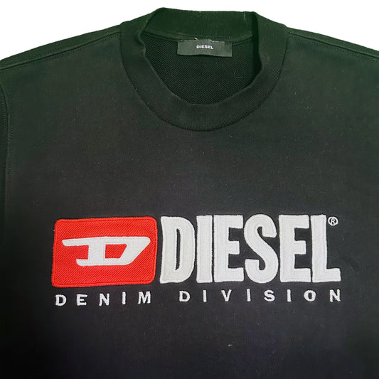 Diesel Jeans Mens S-Crew-Division Felpa Sweatshirt - Navy