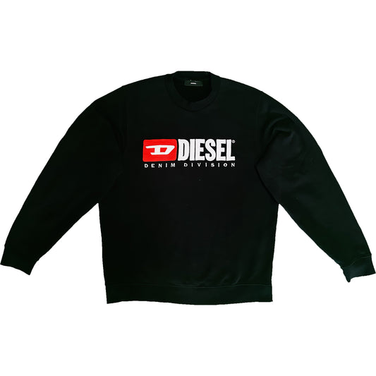 Diesel Jeans Mens S-Crew-Division Felpa Sweatshirt - Navy