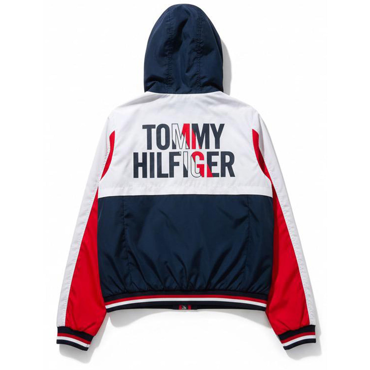 Navy and Red Tommy Hilfiger Windbreaker Jacket