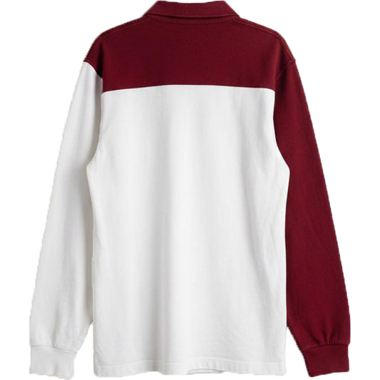 Tommy Hilfiger long-sleeve, color-blocked rugby polo shirt