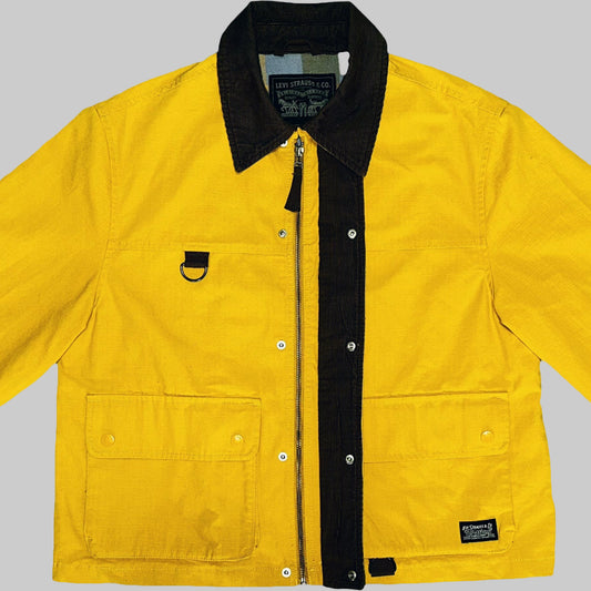Levi’s Men’s Corduroy Collar Workwear Jacket – Mustard Yellow / Brown Collar